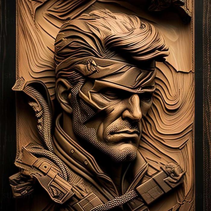 3D модель Солид Снейк из Metal Gear (STL)